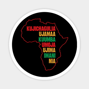 Have a Happy Kwanzaa, The Seven Principles of Kwanzaa Magnet